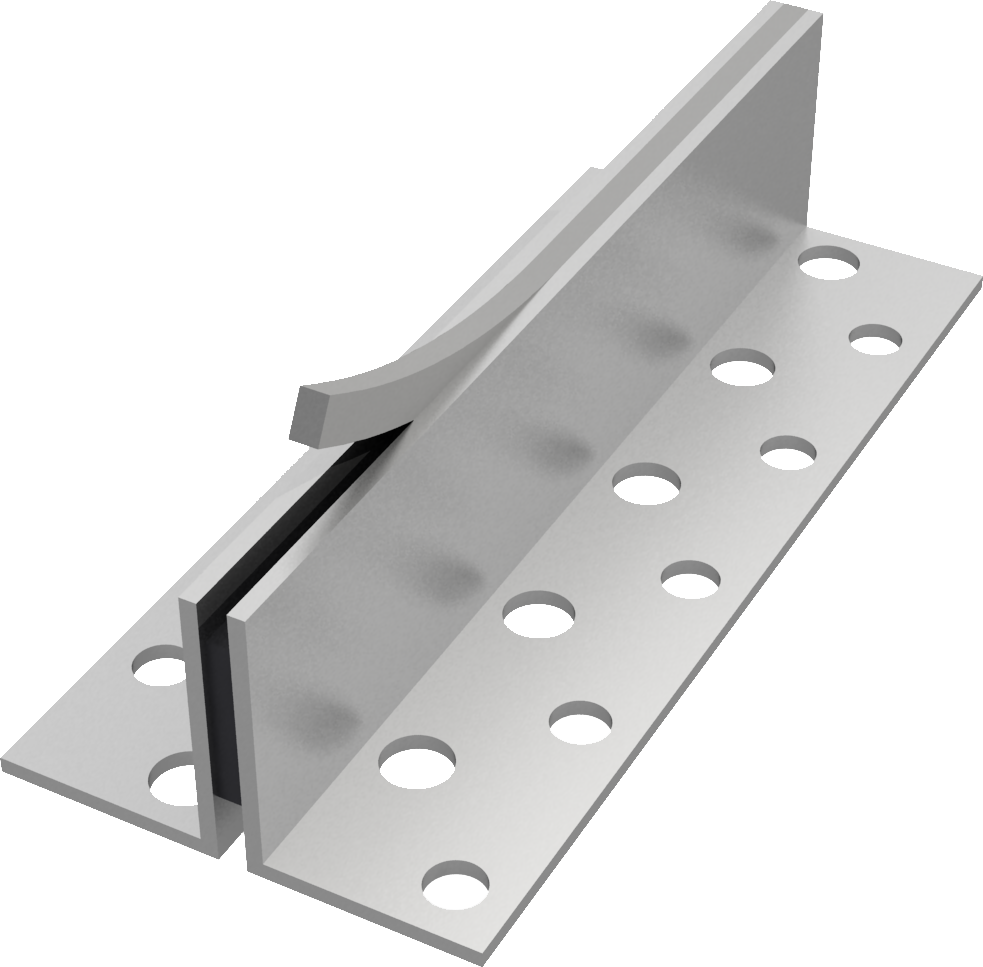 Schwundfugenprofile Aluminium 11/16 mm zum nachträglichen Verfugen