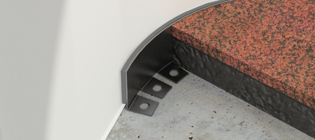 Edelstahlwinkel flexibel für Wandanschluss 6/7 | 11/12 mm 
