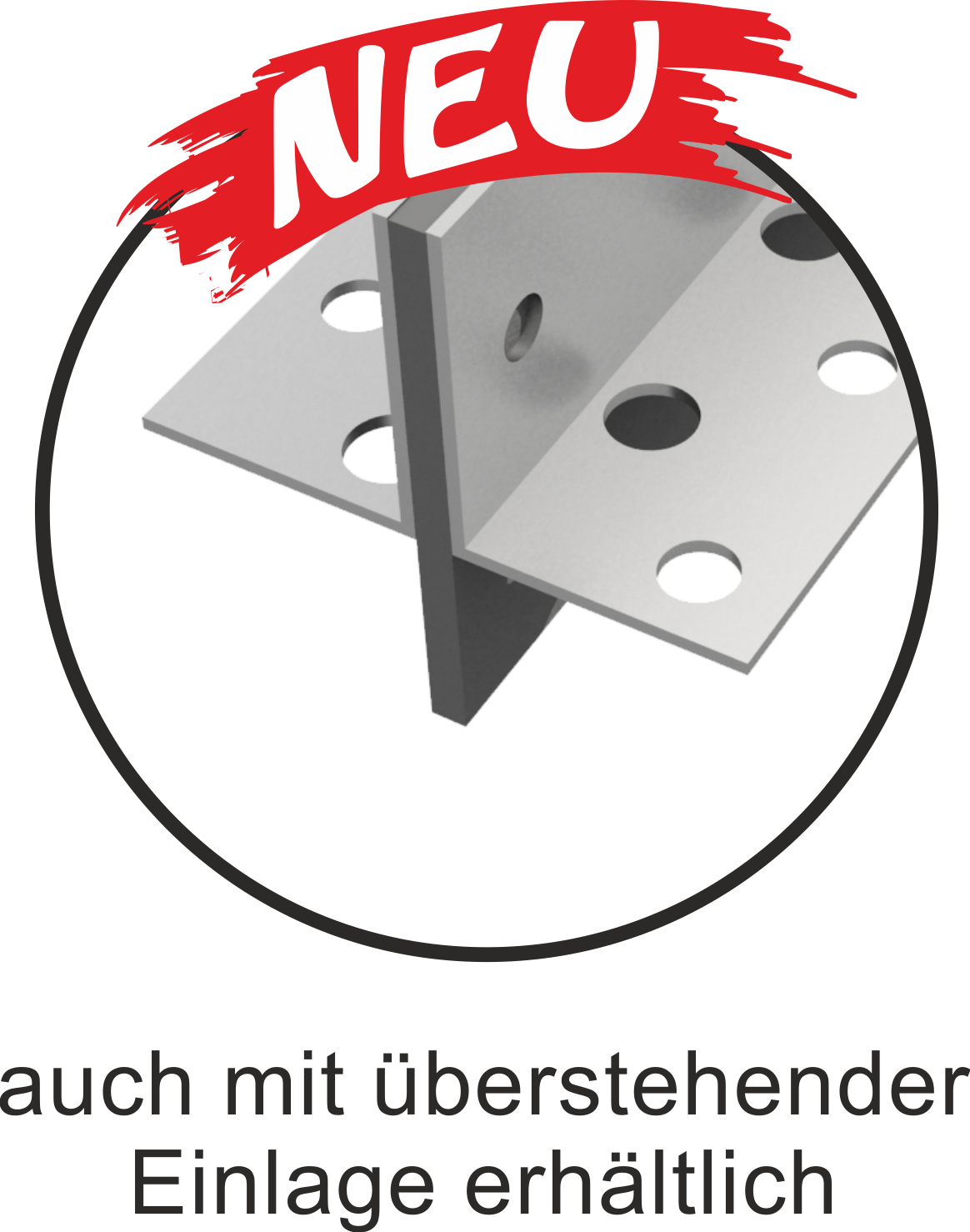 Schwundfugenprofil aus Aluminium 13/18 mm zum nachträglichen Verfugen